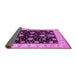 Sideview of Oriental Pink Traditional Rug, urb1332pnk