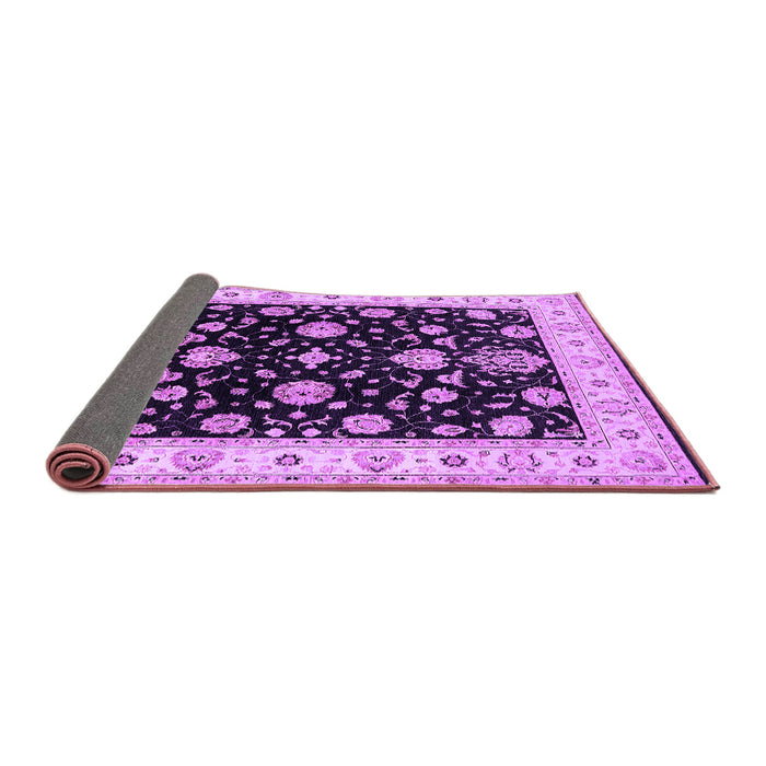 Sideview of Oriental Purple Traditional Rug, urb1332pur