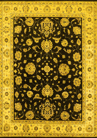 Oriental Yellow Traditional Rug, urb1332yw