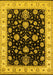 Oriental Yellow Traditional Rug, urb1332yw