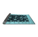 Sideview of Oriental Light Blue Traditional Rug, urb1332lblu