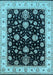 Oriental Light Blue Traditional Rug, urb1332lblu