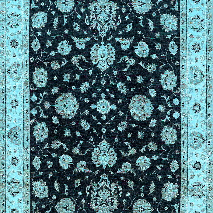 Oriental Light Blue Traditional Rug, urb1332lblu