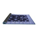 Sideview of Oriental Blue Traditional Rug, urb1332blu