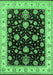 Oriental Emerald Green Traditional Rug, urb1332emgrn