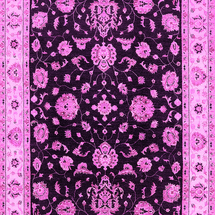 Machine Washable Oriental Pink Traditional Rug, wshurb1332pnk