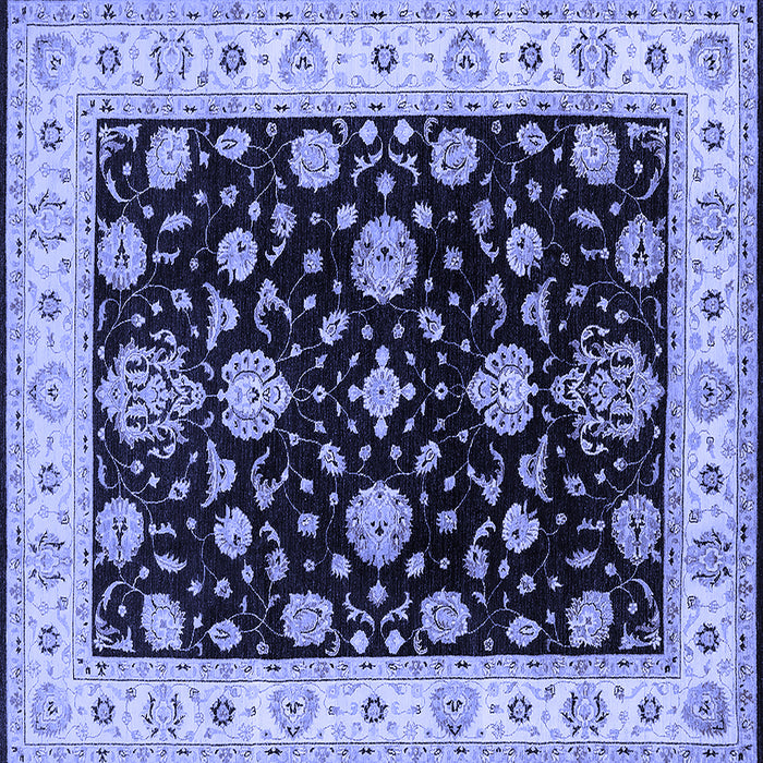 Square Oriental Blue Traditional Rug, urb1332blu