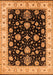 Machine Washable Oriental Orange Traditional Area Rugs, wshurb1332org
