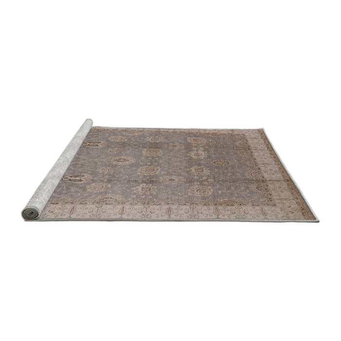 Sideview of Machine Washable Industrial Modern Rose Dust Purple Rug, wshurb1333
