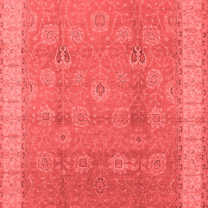 Machine Washable Oriental Red Industrial Rug, wshurb1333red