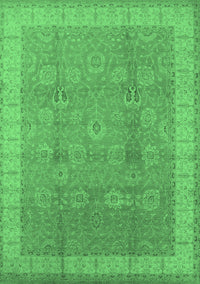 Oriental Emerald Green Industrial Rug, urb1333emgrn