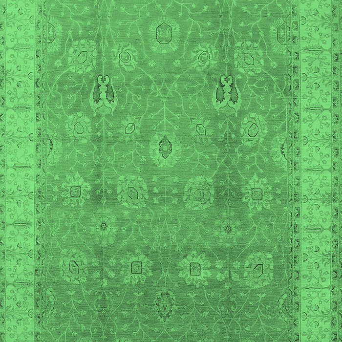 Oriental Emerald Green Industrial Rug, urb1333emgrn