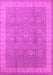 Machine Washable Oriental Pink Industrial Rug, wshurb1333pnk