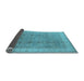 Sideview of Oriental Light Blue Industrial Rug, urb1333lblu