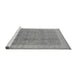 Sideview of Machine Washable Oriental Gray Industrial Rug, wshurb1333gry