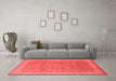 Industrial Red Washable Rugs