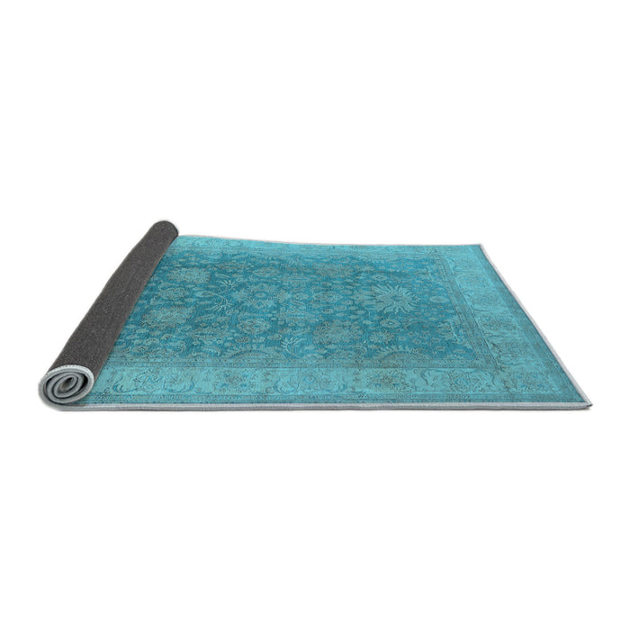 Sideview of Oriental Light Blue Traditional Rug, urb1334lblu