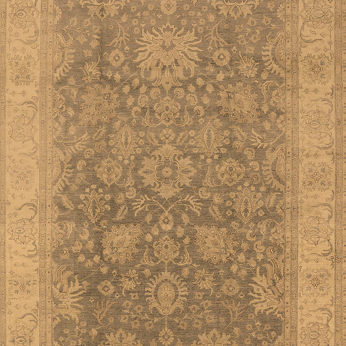 Machine Washable Oriental Brown Traditional Rug, wshurb1334brn