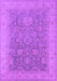 Machine Washable Oriental Purple Traditional Area Rugs, wshurb1334pur