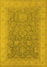 Oriental Yellow Traditional Rug, urb1334yw