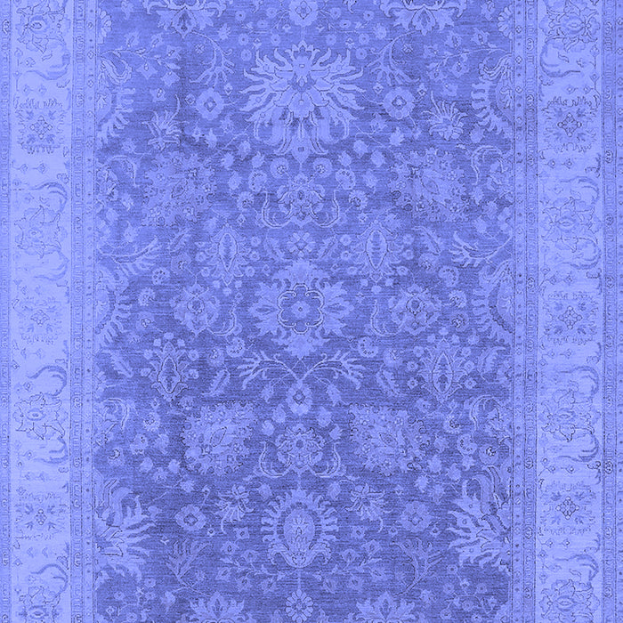 Machine Washable Oriental Blue Traditional Rug, wshurb1334blu