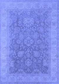 Oriental Blue Traditional Rug, urb1334blu