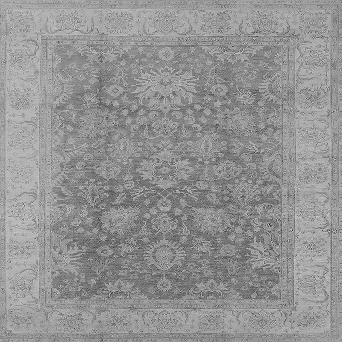 Square Oriental Gray Traditional Rug, urb1334gry