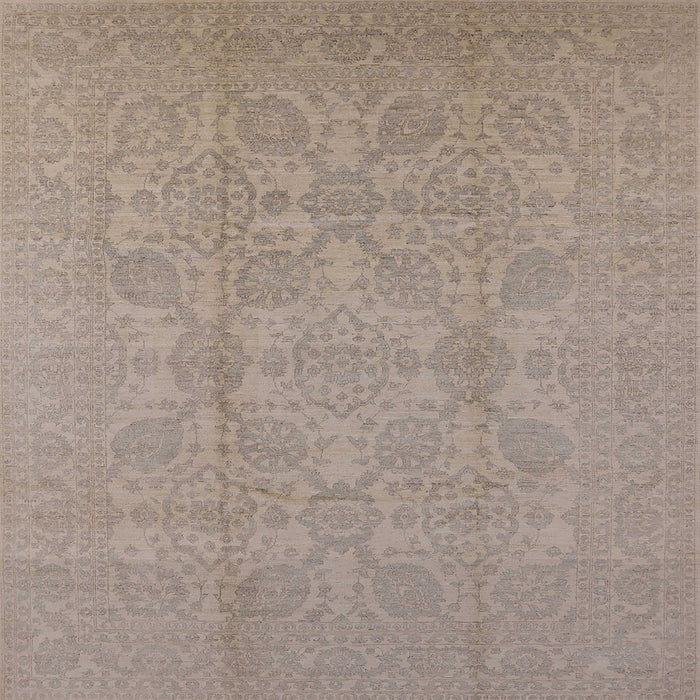 Square Machine Washable Industrial Modern Dark Almond Brown Rug, wshurb1335