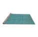 Sideview of Machine Washable Oriental Light Blue Traditional Rug, wshurb1335lblu