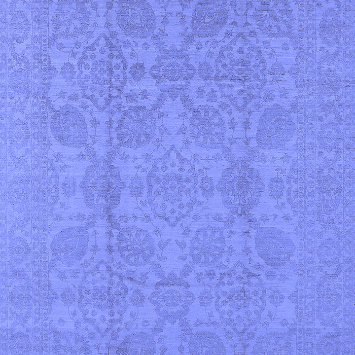 Machine Washable Oriental Blue Traditional Rug, wshurb1335blu