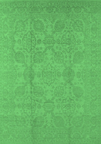 Oriental Emerald Green Traditional Rug, urb1335emgrn