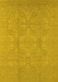 Oriental Yellow Traditional Rug, urb1335yw