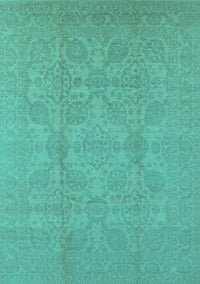 Oriental Turquoise Traditional Rug, urb1335turq