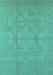 Oriental Turquoise Traditional Rug, urb1335turq