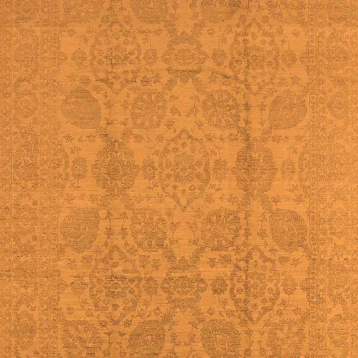 Machine Washable Oriental Orange Traditional Area Rugs, wshurb1335org
