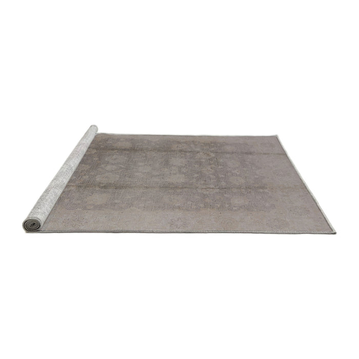 Sideview of Machine Washable Industrial Modern Rose Dust Purple Rug, wshurb1336