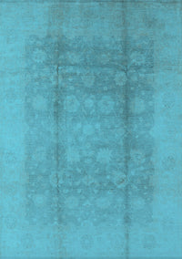 Oriental Light Blue Industrial Rug, urb1336lblu