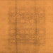 Square Oriental Orange Industrial Rug, urb1336org