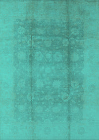 Oriental Turquoise Industrial Rug, urb1336turq