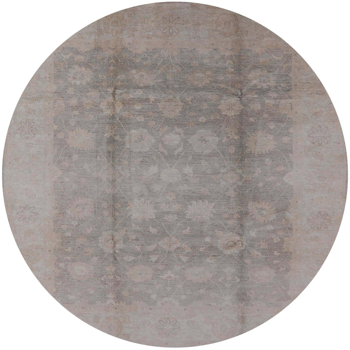 Round Machine Washable Industrial Modern Rose Dust Purple Rug, wshurb1336