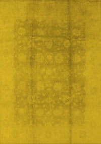 Oriental Yellow Industrial Rug, urb1336yw