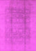 Machine Washable Oriental Pink Industrial Rug, wshurb1336pnk