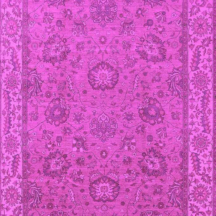 Machine Washable Oriental Pink Traditional Rug, wshurb1337pnk