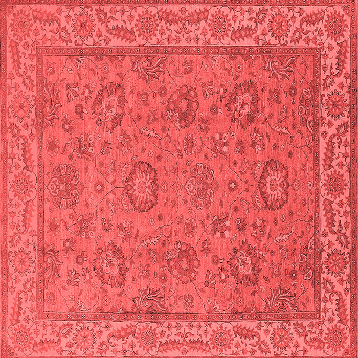 Machine Washable Oriental Red Traditional Rug, wshurb1337red