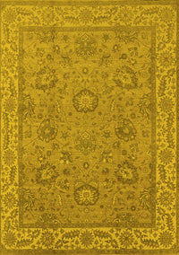 Oriental Yellow Traditional Rug, urb1337yw