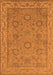 Oriental Orange Traditional Rug, urb1337org