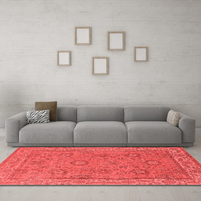 Traditional Red Washable Rugs
