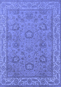 Oriental Blue Traditional Rug, urb1337blu