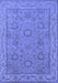 Oriental Blue Traditional Rug, urb1337blu