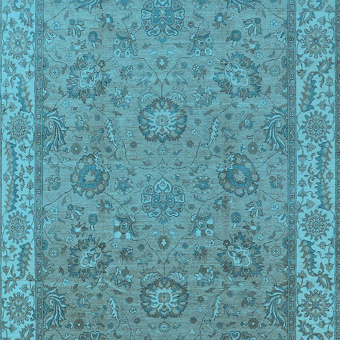 Oriental Light Blue Traditional Rug, urb1337lblu